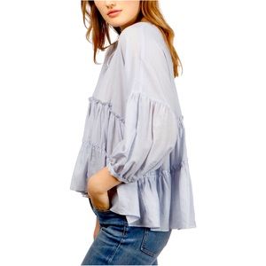 Lucky Brand Tiered Peasant Top
